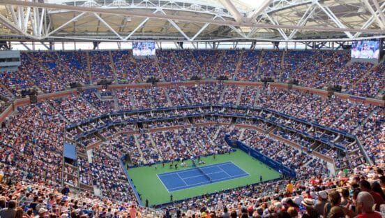 US Open tennis stadium.