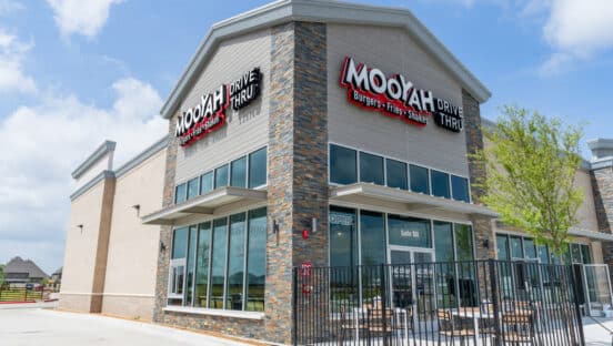 MOOYAH drive-thru restaurant.