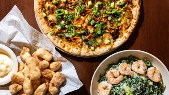 Seasonal menu items from Stonefire Grill.