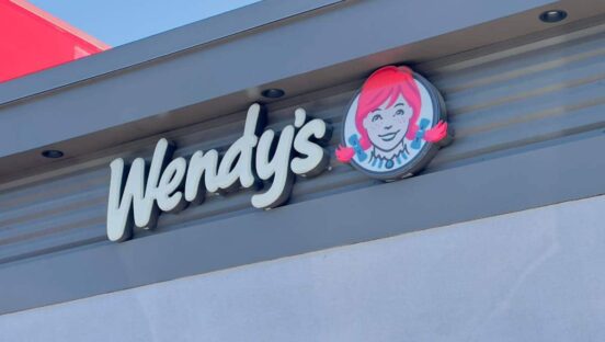 Wendy's signage.