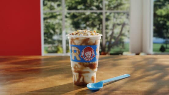 New Snickernoodle Cookie Frosty Fusion flavor from Wendy's.