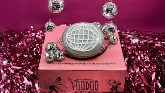 Voodoo Doughnut Disco Ball frosting.