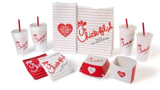 Guests can purchase and collect four retro-inspired cup designs.
