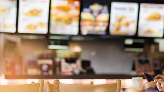 Fast-food restaurant.
