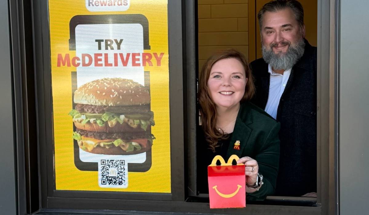 Between Leigh, her husband, and her brother, they own 19 McDonald's locations.