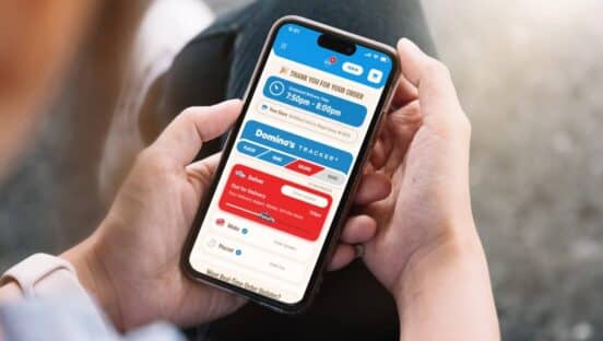 Domino's pizza tracker.