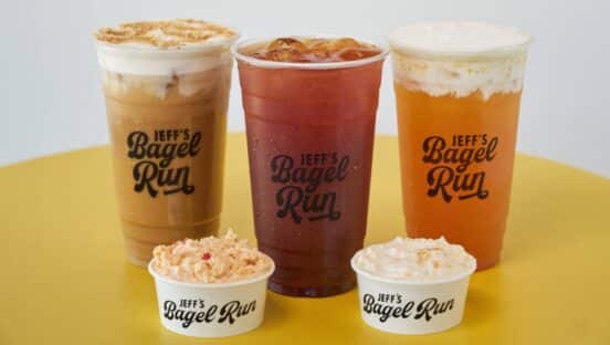 Limited-time items from Jeff's Bagel Run.