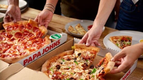 Papa Johns pizza.