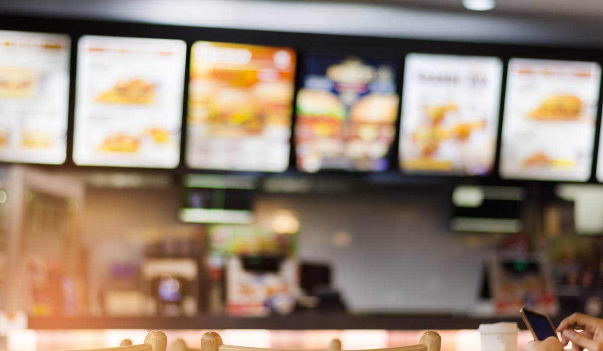 Fast-food background.
