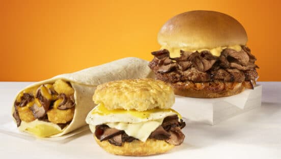 Hardee's prime rib food.