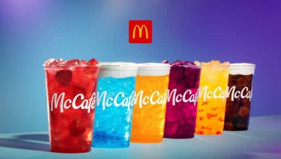 McDonald's mixed drinks lineup.