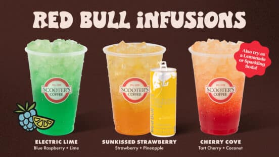 Red Bull Infusions from Scooter's Coffee.