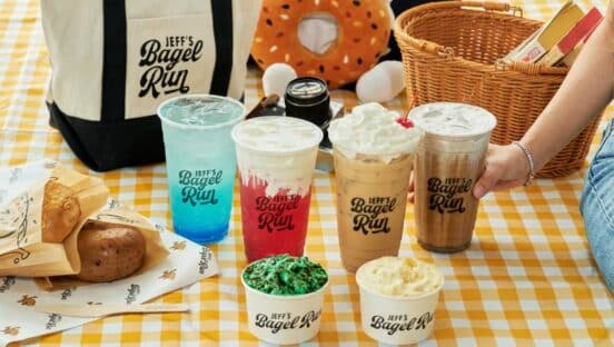 Limited-time products from Jeff's Bagel Run.