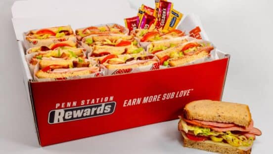 Food from Penn Station.