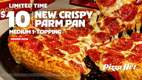 Pizza Hut Crispy Parm Pan.