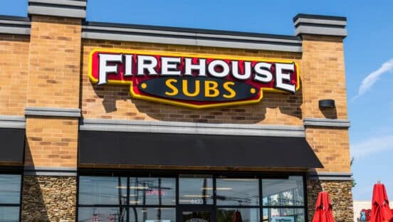 Firehouse Subs restaurant from the outside.