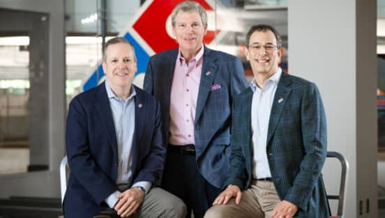 From left, Joe Jordan, David Brandon, and Russell Weiner.