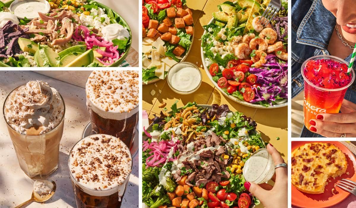 Panera food items.
