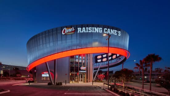 Raising Cane's Inglewood flagship.