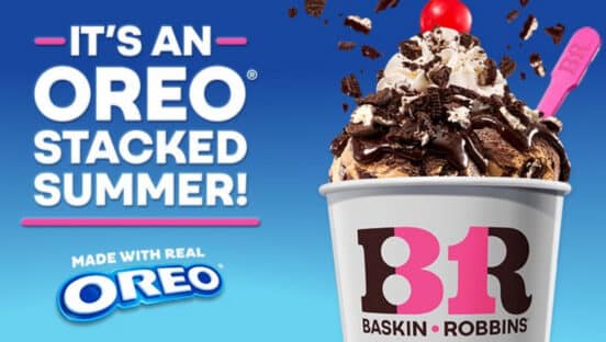 Oreo-flavored treat from Baskin-Robbins.