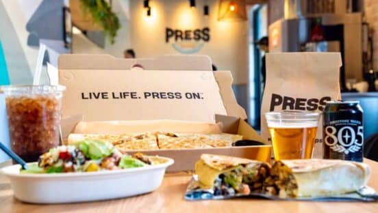 Food from Press Quesadilla.