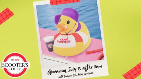 Scooter's Coffee duck.