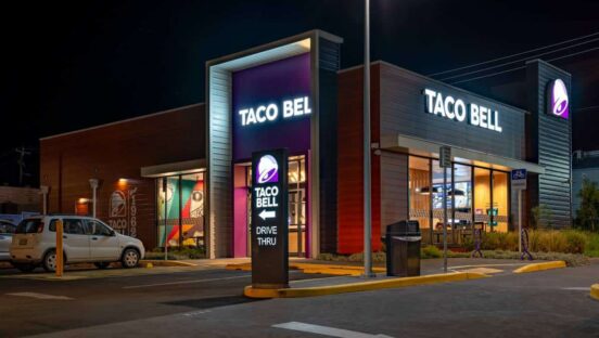 Taco Bell restaurant.