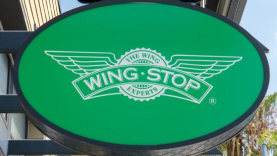 Wingstop signage.