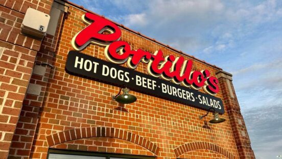 Portillo's signage.