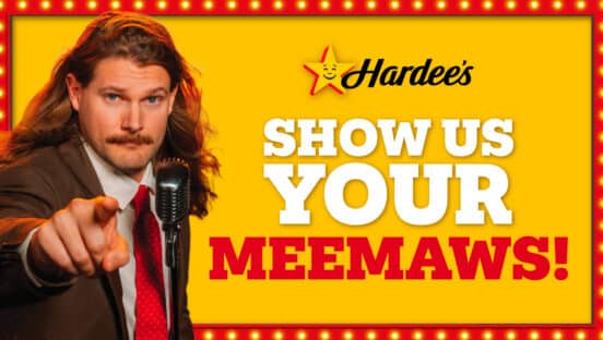 Hardee's and Caleb Pressley graphic.