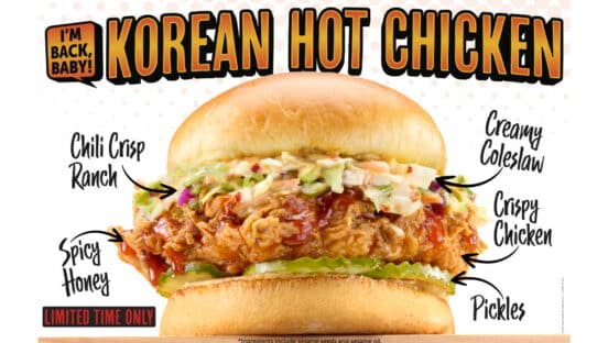 The Korean Hot Chicken Sandwich from Jaggers.