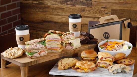 Food from Mokas Coffee & Eatery.