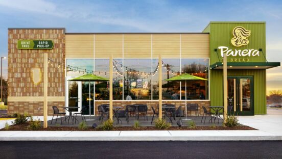 Panera storefront.