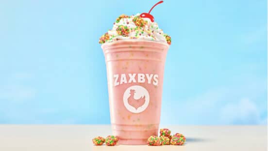 Zaxbys NERDS Strawberry Milkshake.