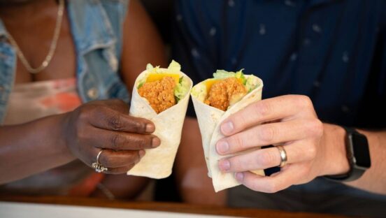 Chicken wraps from Cousins Subs.