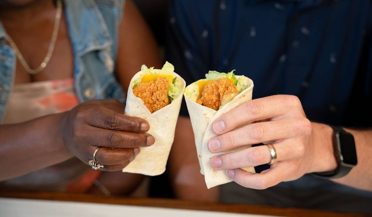 Chicken wraps from Cousins Subs.