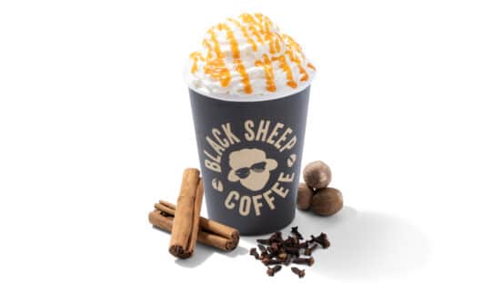 Hot Pumpkin Spice from Black Sheep Coffee.