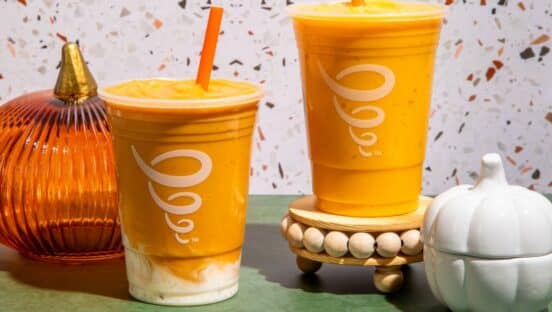 Jamba's pumpkin beverages.