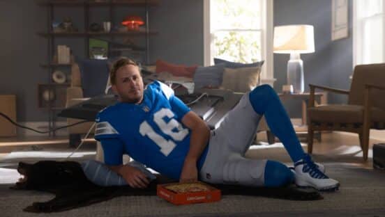 Jared Goff in Little Caesars' commercial.