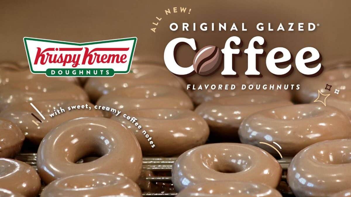 Coffee-flavored doughnuts from Krispy Kreme.