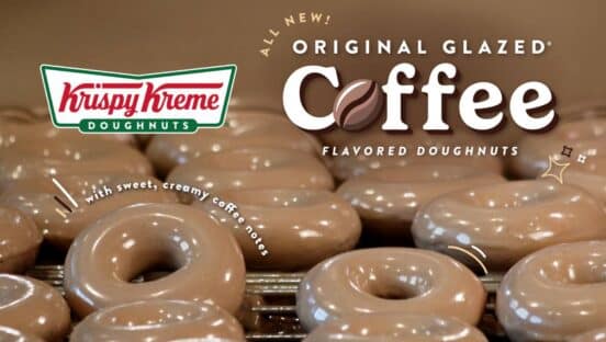 Coffee-flavored doughnuts from Krispy Kreme.