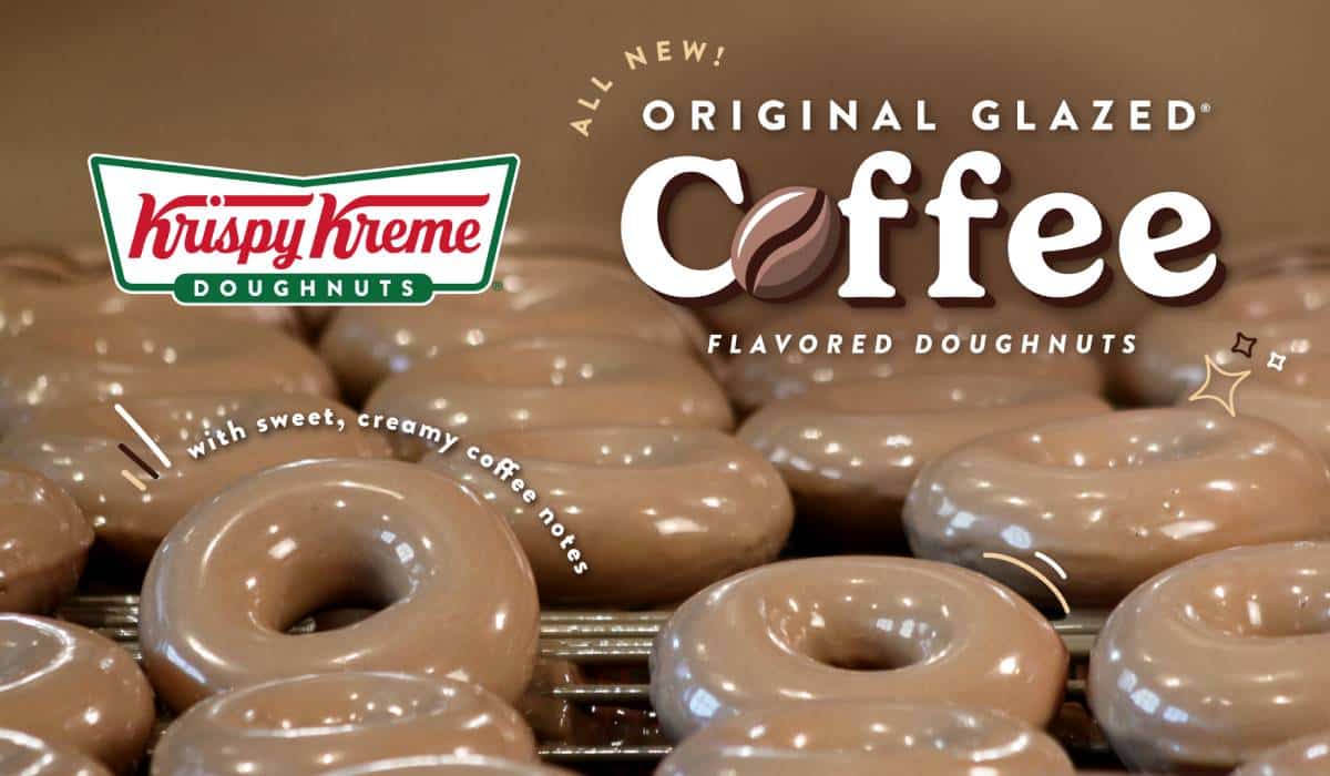 Coffee-flavored doughnuts from Krispy Kreme.