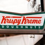 Krispy Kreme signage.