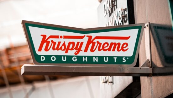 Krispy Kreme signage.