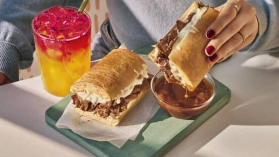 Warm sandwich from Panera.