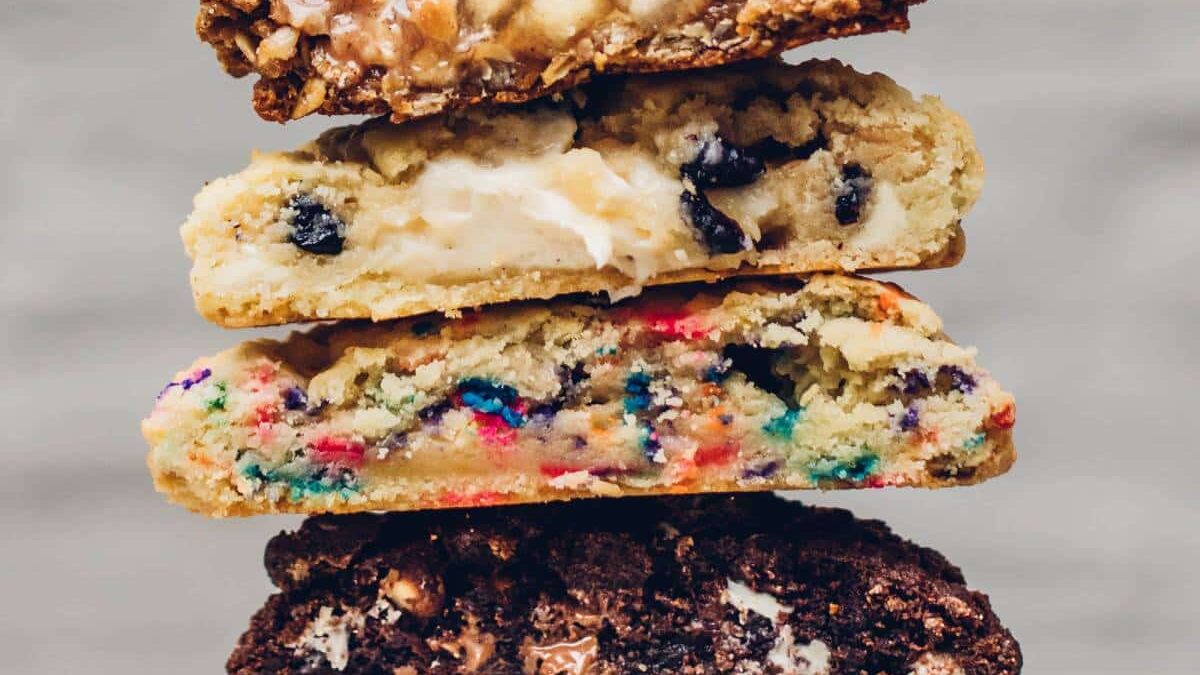 Cookie stack from Chip City Cookies.
