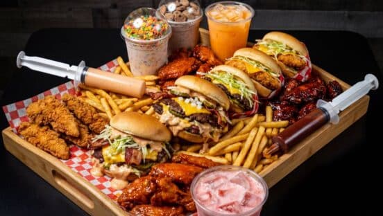 Secret Burger Kitchen food.