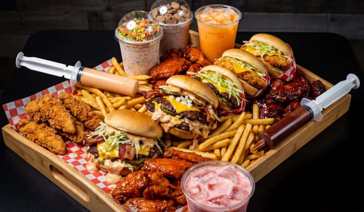 Secret Burger Kitchen food.