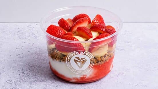 South Block's Berry Glazed Protein Yogurt Bowl.