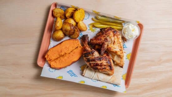 Food from Dizzy Bird.
